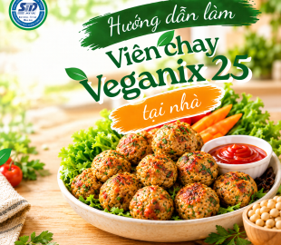 Cách Làm Viên Chay Tại Nhà Với VEGANIX 25